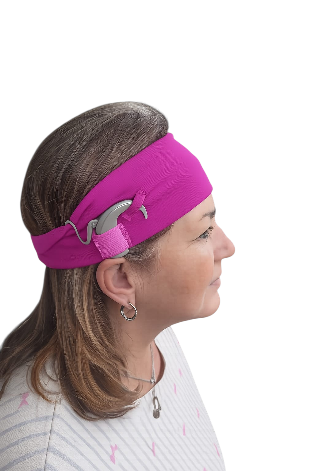 Cochlear Implant Headband. CI & BTE Processor Friendly. Nucleus N7, N6, and most BTE Processors - Image 2