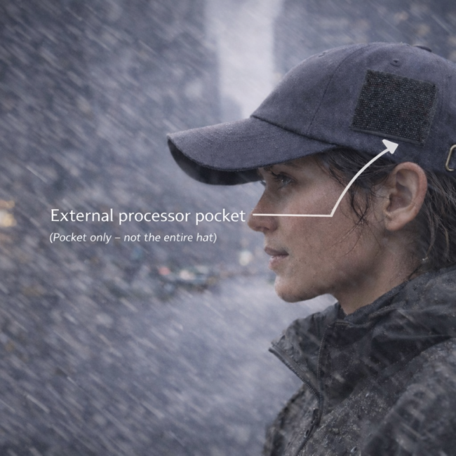 WIND RESISTANT HAT DESIGNED BY A COCHLEAR IMPLANT WEARER